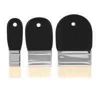 QWORK® 3 Piezas Pinceles de Superficie de Paleta, Pincel Plano para Acuarela y acrílico, 25 mm/55 mm/75 mm