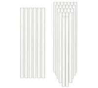 QWORK® 30 Piezas Soportes para Tartas, Varillas de Soporte para Tartas, Tacos Blancos para Tartas, 24 cm, para Tartas escalonadas