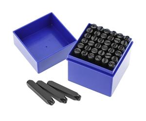 QWORK® 36 Piezas punzones letras y números, sellos de acero 8 mm de la A a la Z y del 0 al 9, para estampar metal, madera y cuero