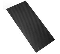 QWORK® 3K Lámina de fibra de carbono, 100x200x0.5MM, fibra de carbono, negro