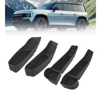 QWORK® 4 Piezas Cajas de Almacenamiento Organizadores Laterales para Puerta Auto, Organizador de Puerta Auto, Accesorios para Auto, Compatible con Tesla Modelo Y