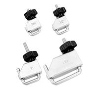 QWORK® 4 piezas juego de abrazaderas de manguera de fluido, abrazaderas de manguera de línea de combustible, para automóviles, camiones, motocicletas, maquinaria agrícola