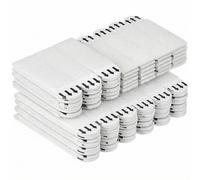 QWORK® 40 Pares tiras adhesivos para colgar cuadros - 55 mm x 16 mm - para marcos de fotos, relojes de pared, espejos de pared y mucho más (Talla M)