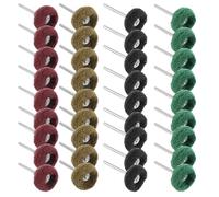 QWORK® 40 Piezas ruedas de pulido abrasivas, 3 mm, para herramientas rotativas