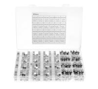 QWORK® 400 Piezas 24 Valores Fusibles, Fusible de Vidrio 5 x 20 mm 0,25 A-20 A, para dispositivos eléctricos