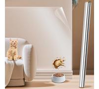 QWORK® 40cmX3m Película protectora electrostática para pared, película protectora transparente estática, para cocina, muebles, pared