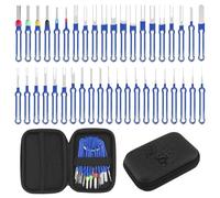 QWORK® 41 Piezas Herramienta de desbloqueo de automóviles, Herramienta de desmontaje automóviles para Conectores de Cables