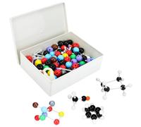 QWORK® 444 Piezas Kit de Modelo Molecular para química, Modelo Molecular de química orgánica e inorgánica, Adecuado para enseñanza y experimentos Escolares