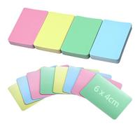 QWORK® 48 imanes Reutilizables y duraderos de 6x4 cm en 4 Colores Pastel - Tableros magnéticos, Tarjetas magnéticas para Pizarra Blanca, Mesa, refrigerador