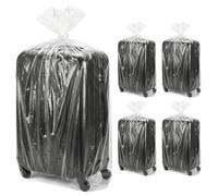 QWORK® 5 Piezas Bolsas de Almacenamiento de Plástico Transparente, 100x120cm Bolsas de Mudanza Grandes, para Equipaje, Maletas, Muebles, Edredones