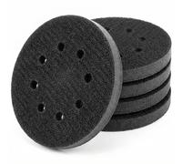 QWORK® 5 piezas de almohadilla suave de espuma, 125 mm almohadilla de disco de lijado de 8 agujeros para lijar contornos