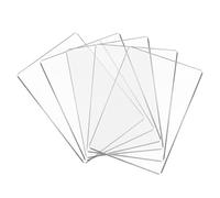 QWORK® 5 Piezas Hojas de Acrílico, A4 29.7 x 21cm Hoja de Plástico Transparente 2 mm Grosor, para Proyectos de Bricolaje, Exhibiciones
