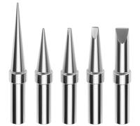 QWORK® 5 Piezas puntas de soldadura, compatible con Weller soldadores WESD51, WES51, WE1010NA