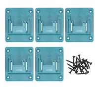 QWORK® 5 Piezas soportes taladro, almacenamiento de herramientas eléctricas inalámbricas con tornillos, compatible con taladros Makita de 18 V