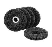 QWORK® 5 Unidades Disco Abrasivo CSD Grano 100 - Disco de Limpieza Grueso para Amoladoras Angulares - Ideales para pulir y eliminar incrustaciones y óxido