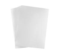 QWORK® 50 Hojas de Lamina Acetato Transparente A4, 0,12mm Espesor, para Impresora de Inyección de Tinta, Copiadora o Retroproyector p