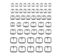 QWORK® 50 Piezas Hebillas de rodillo, para bolsos, correa de piel y accesorios de artesanía, 13 mm / 16 mm / 20 mm / 25 mm / 32 mm