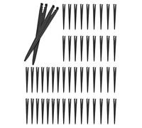 QWORK® 50 Piezas Piquetas para Tubo Estacas Riego, Goteo Soporte para Tubos, para tubo de 4/7 o 3/5, soportes de goteros de riego, kits de riego por goteo