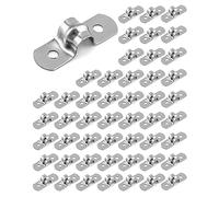 QWORK® 50 Pizeas 8mm Abrazadera Metalicas para Tubos - Acero Inoxidable 304 - M8