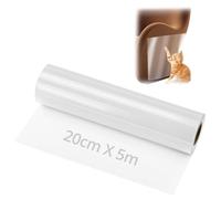 QWORK® 5m x 20cm Protector para Sofás y Muebles contra Arañazos de Gatos y Perros, PVC Transparente