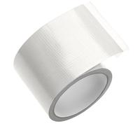 QWORK® 5M x 8cm Cinta Adhesiva de Polietileno para Reparación de Lonas y Tela, Transparente, Impermeable y Resistente