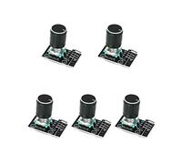 QWORK 5Pcs Módulo de codificador Giratorio KY-040, Encoder rotativo de 360 Grados con Tapa, para Arduino