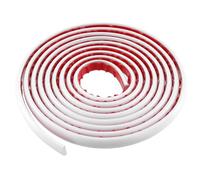 QWORK® 5x13mm molduras decorativas de PVC autoadhesivas blancas de 3 M, tiras de calafateo flexible, para azulejos, paredes, pisos, puertas