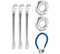 QWORK® 6 Pcs Llave radios Bicicleta, Ajustador de Radios Bicicleta, Juego de reparación de neumáticos de Bicicleta
