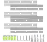 QWORK® 6 piezas colgador para cuadros , colgador en Z de 15cm, soporta hasta 10kg, ideal para paneles de pared, espejos y obras de arte