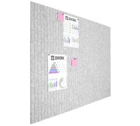 QWORK® 6 piezas tablero de anuncios de fieltro, tablero de fieltro, con 35 pines, autoadhesivos, 30 x 30 cm, para oficina, cocina, escuela