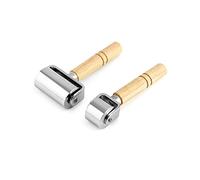 QWORK® 60 mm y 26 mm rodillo de cuero, rodillos de presión para pegamento de cuero, rodillo de laminación de procesamiento de cuero DIY