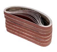 QWORK® 60 piezas bandas de lija 13 x 457 mm, grano mixto 40/60/80/120/180/240, para lijadora de banda