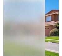 QWORK® 60x200 cm Vinilo Opaco para Ventanas Autoadhesivo Estático, Anti-UV, Alta Privacidad, Adhesión sin Pegamento