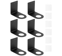 QWORK® 6pcs Soportes dispensadores de Botellas de jabón - Organizador de Acero Inoxidable 304 montado en la Pared para champú, Gel de Ducha y más