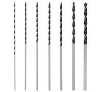 QWORK® 7 piezas 300 mm brocas para madera, brocas de tres puntas de 4 mm a 12 mm, plateadas