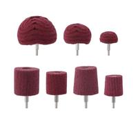 QWORK® 7 piezas cabezal de pulido para taladro, grano 240, mango de 1/4 pulgadas, para pulir metal y madera