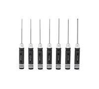 QWORK® 7 piezas Juego de destornilladores hexagonales, kit de herramientas RC, para RC Car Boat Drone, 0.9mm 1.27mm 1.3mm 1.5mm 2.0mm 2.5mm 3.0mm