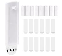 QWORK® 8 Clavos Adhesivo para Colgar Cuadros con 12 Tiras Amovibles, Soporta 1.8 kg