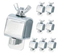 QWORK® 8 Piezas Abrazadera de Soldadura a Tope, Accesorios de Soldadura de Aleación de Acero Abrazaderas de Soldadura a Tope de Chapa Posicionador para Coche, Marco de Ventana, Panel de Puerta