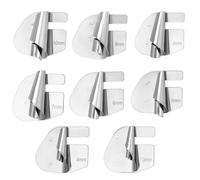 QWORK® 8 Piezas Accesorios para máquinas de Coser prensatelas para Dobladillo Enrollado, Acero Inoxidable, 3-10 mm