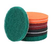 QWORK® 8 Piezas Esponjas de Pulido 125 mm, Grano P80-P150-P250-P600, Resistente al Agua y al Aceite, para Esmeriladoras Rojas y Excentricas