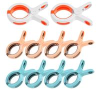 QWORK® 8 Piezas Grandes Pinzas para Ropa, Pinzas Toalla Playa, para Toallas de baño, alfombras, Ropa de Cama