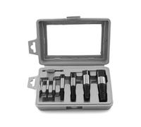 QWORK® 8 piezas juego de extractores de tornillos, herramienta de extracción de tornillos, acero al carbono de alta calidad, adecuado para tornillos dañados/oxidados