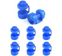 QWORK 8 Piezas Tapas de Trampolín Ø 25 mm, Accesorios De Trampolín, para Varillas De Red De Trampolín, Azul