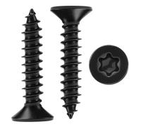 QWORK® 80 Piezas Tornillos para Madera M4 x 20 mm, Vis Autotaraudeuses à Tête Fraisée en Acier Inoxydable 304, para Bricolaje y Carpintería