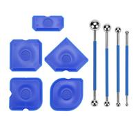 QWORK® 9 pezzi set di finitura di sigillanti cu 4 paḍḍi di mitaḍḍu e 5 rimuvituri di stuccatura di silicuni pi travagghiari senza cucituri supra li piastrelli