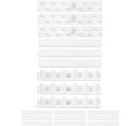 QWORK® 9pzs Organizador Joyas Pared, Colgador de Joyas Adhesivo para Anillo, Brazaletes, Pendientes