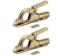 QWORK Abrazadera de tierra de soldadura, paquete de 2 abrazaderas de tierra para soldador Tig de alta resistencia de 500 A