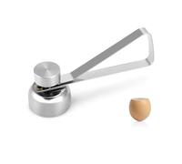 QWORK® Abridor de huevos Rompe Cáscaras de Huevos de Metal, Abridor de Conchas de Acero Inoxidable, Removedor de Cáscara de Huevo para Huevos Cocidos y Crudos