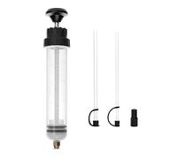 QWORK Aceite Succión Jeringa 200ML / 0.21Qt. / 7OZ, Bomba extractora líquidos, Extractor de Aceite para Engranajes y líquido de Frenos